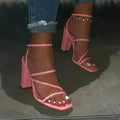 New Summer Sandals Comfortable and Versatile Open-toe High-heeled